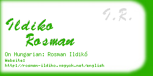 ildiko rosman business card